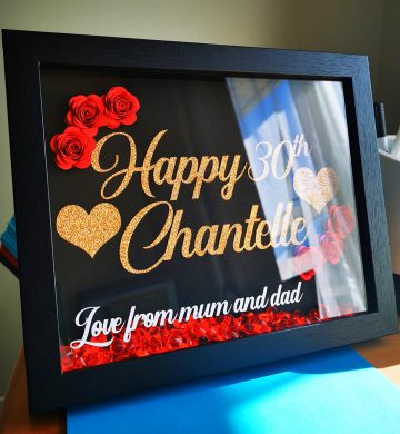 Birthday Glitter Frame