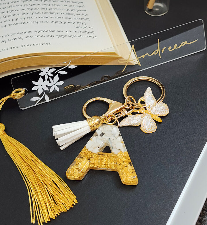 Personalised Bookmark & Keychain