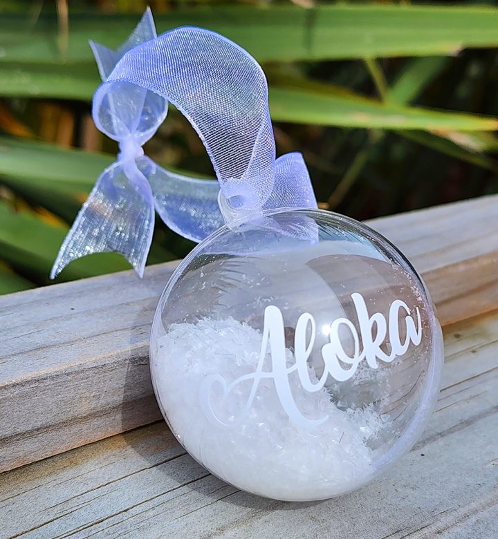 Snow Christmas Bauble