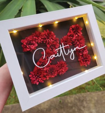 Flower Mix Number Frame